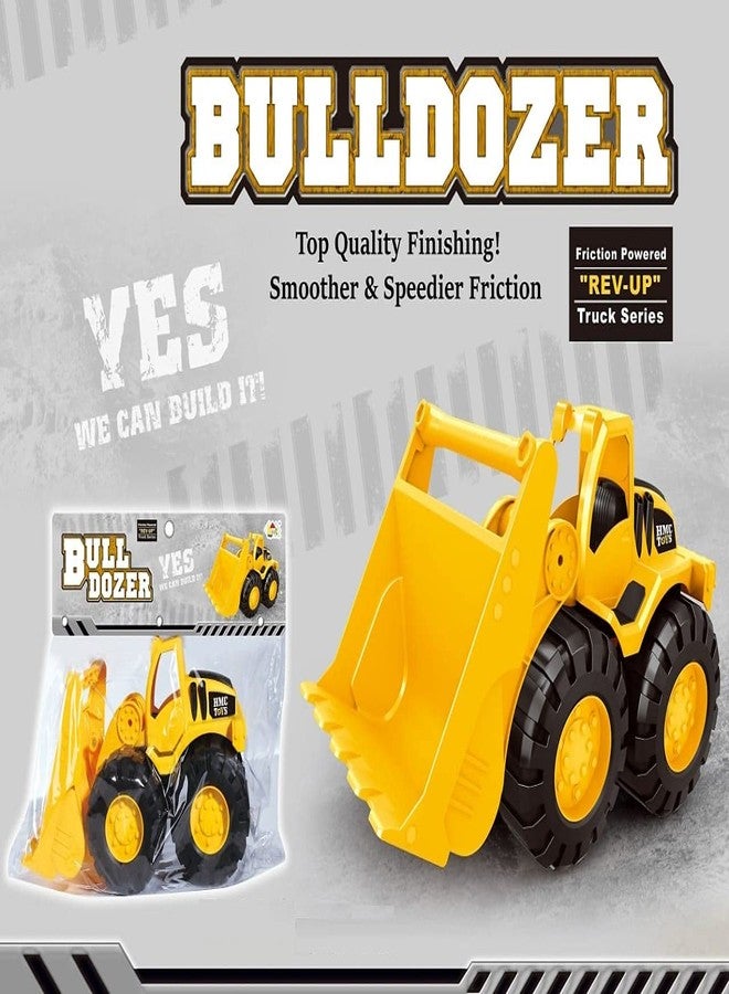 Globular Unbreakable Bulldozer Construction Truck Toy Small Size Bulldozer Toys Vehicles Truck Toys Construction Set Truck Toy for Kids 2+ Years Old Boys and Girls - Image 2